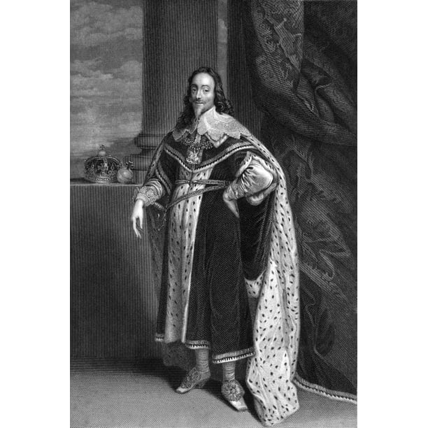 Sir Anthony Van Dyck Charles I 1600 Wall Art Poster Print